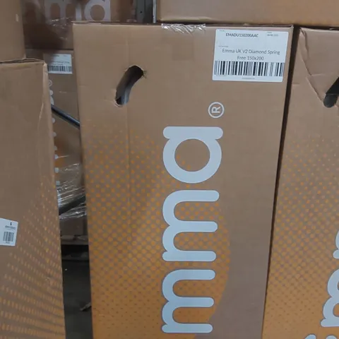 BRAND NEW BOXED EMMA UK V2 DIAMOND SPRING FREE 150 x 200CM KING SIZE MATTRESS 