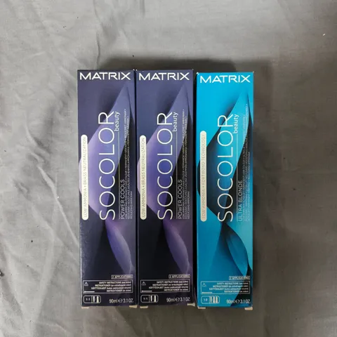 APPROXIMATELY 20 ASSORTED MATRIX SO COLOUR BEAUTY HAIR COLOURS 