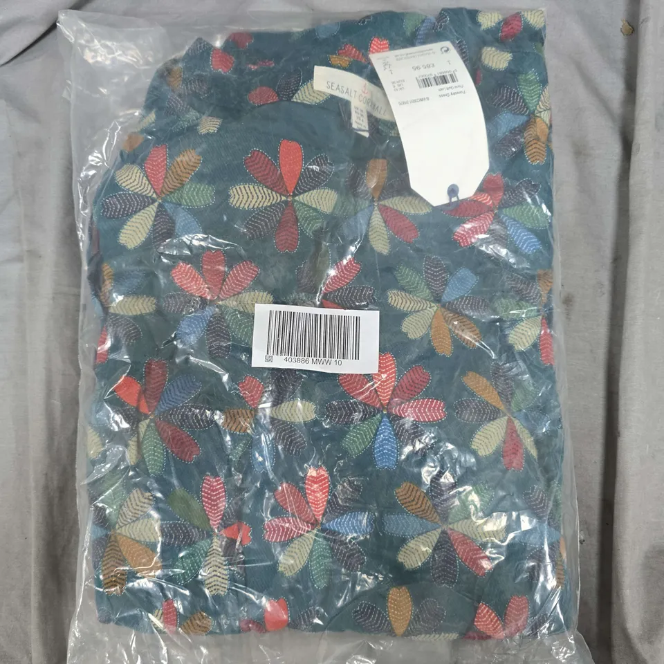 BAGGED SEASALT CORNWALL FORESTRY DRESS IN FLORAL QUILT LOCH - UK 10