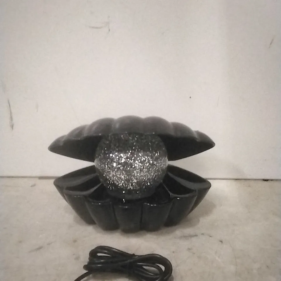 BOXED SENSE AROMA SEA SHELL LED COLOUR CHANGING LAMP (BLACK)