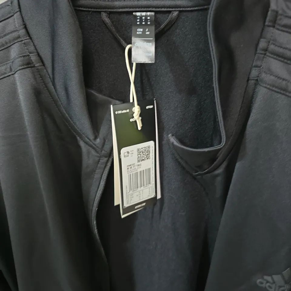 ADIDAS BLACK JACKET WITH THREE STRIPES –  (MEN'S)