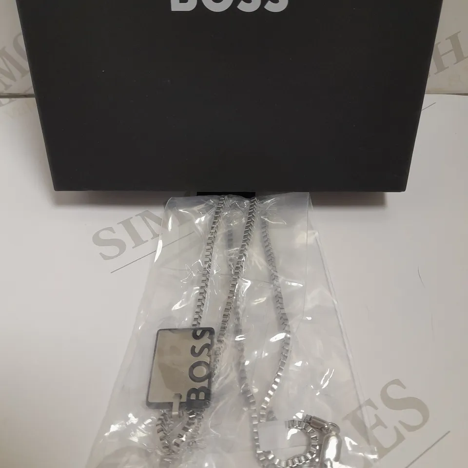 HUGO BOSS GENTS ID STAINLESS STEEL NECKLACE  RRP £89