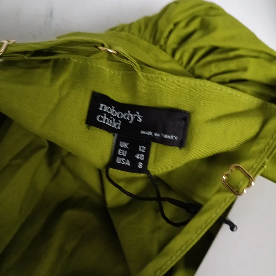 NOBODYS CHILD DUA MIDAXI DRESS IN OCCASION GREEN - UK 12