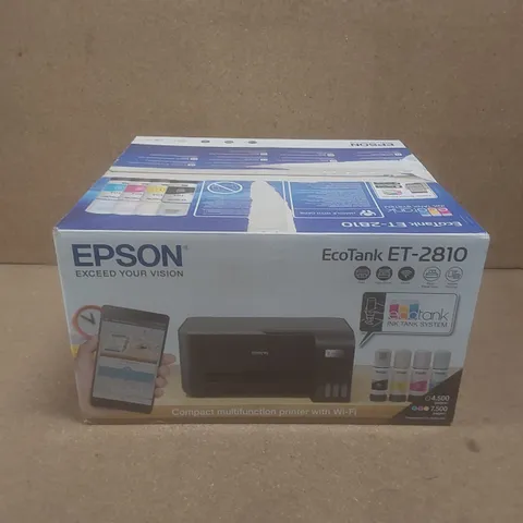 BOXED EPSON ECOTANK ET-2810 COMPACT PRINTER