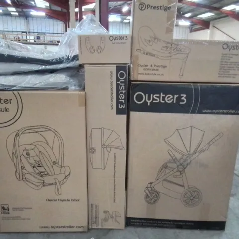 BOXED OYSTER 3 LUXURY 7-PIECE PRAM SET IN CREME BRULEE - 4 BOXES