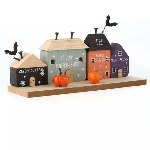 HEAVEN SENDS SET OF 4 HALLOWEEN HOUSE DECORATIONS