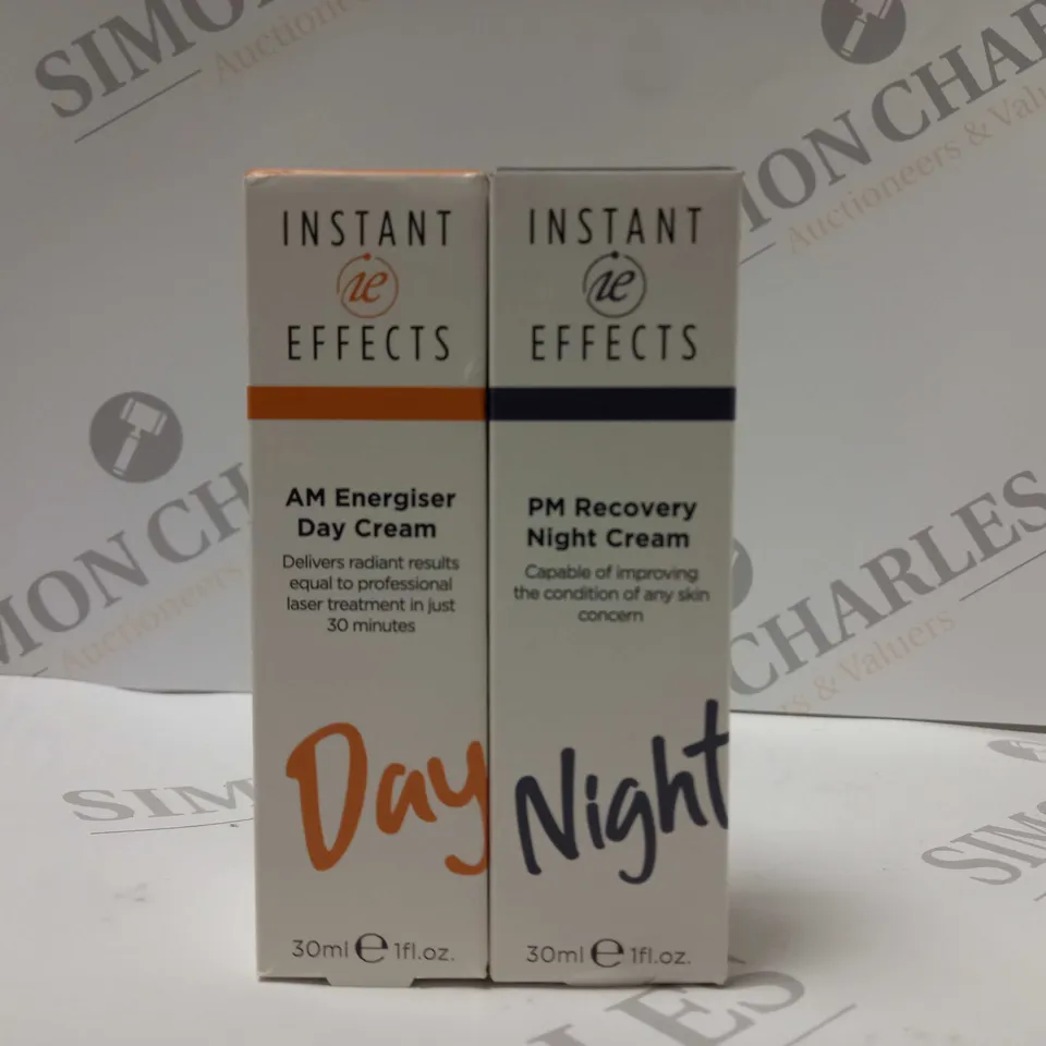 BOX OF 2 INSTANT EFFECTS PRODUCTS TO INCLUDE PM RECOVERY NIGHT CREAM & AM ENERGISER DAY CREAM