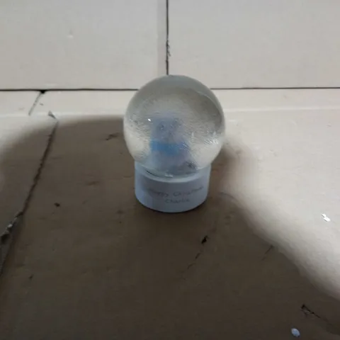 PERSONALISED POLAR BEAR SNOW GLOBE