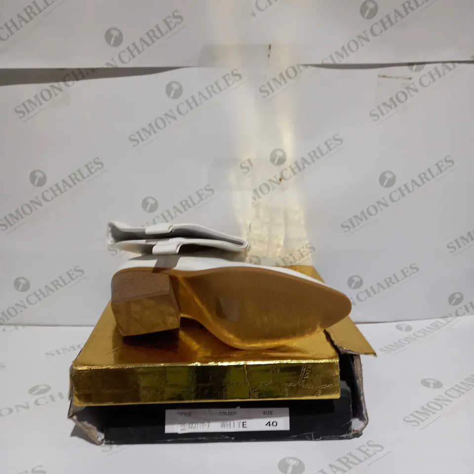 TULIPANO CARRIE BOOTS WHITE - EU 40