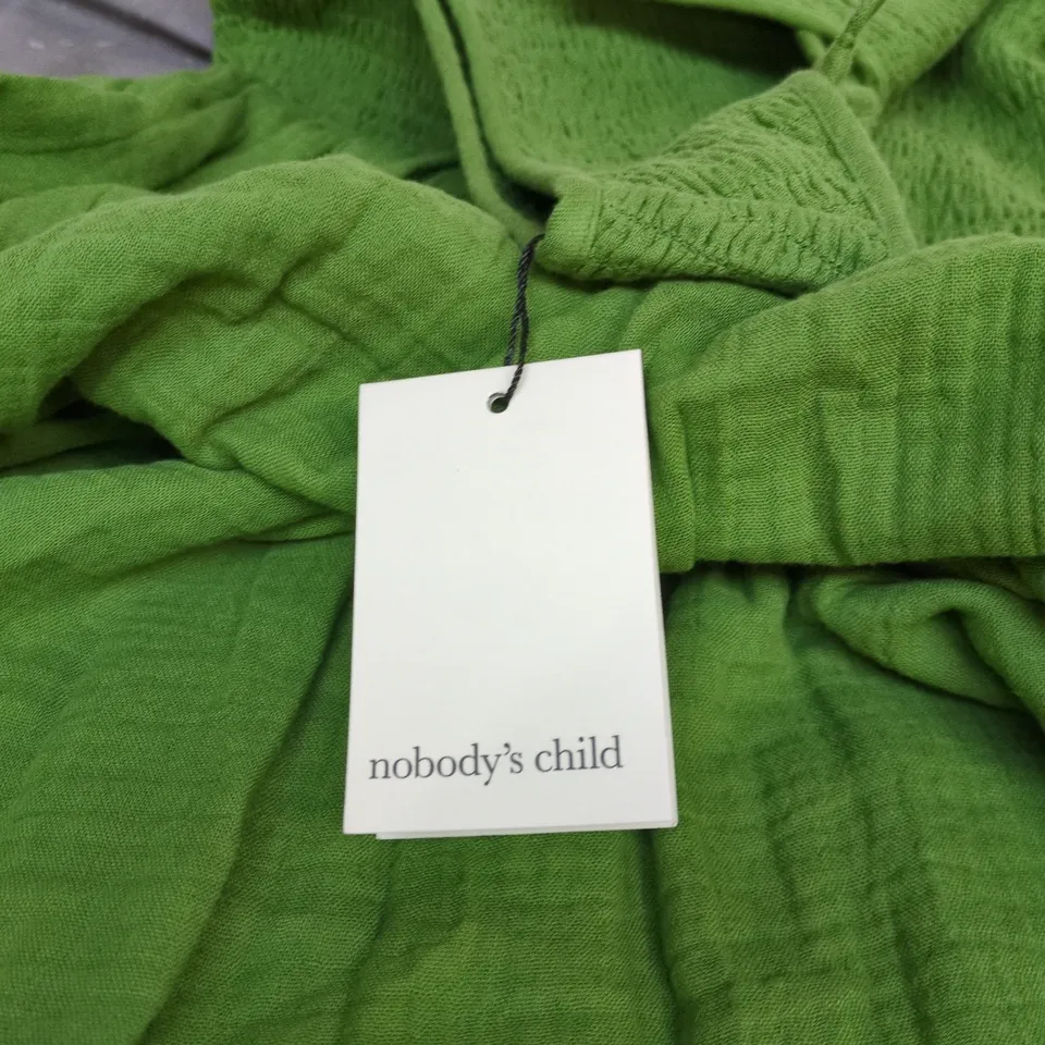 NOBODYS CHILD SLEEVELESS MAXI DRESS GREEN UK 8 