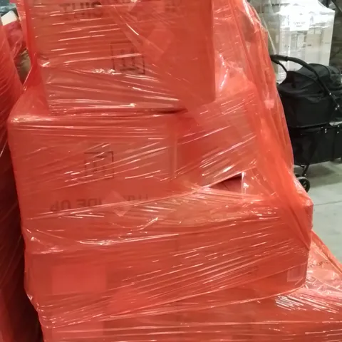 PALLET OF ASSORTED HOUSEHOLD GOODS AND PRODUCTS TO INCLUDE;STORAGE BENCH,SAND FILTER PUMP