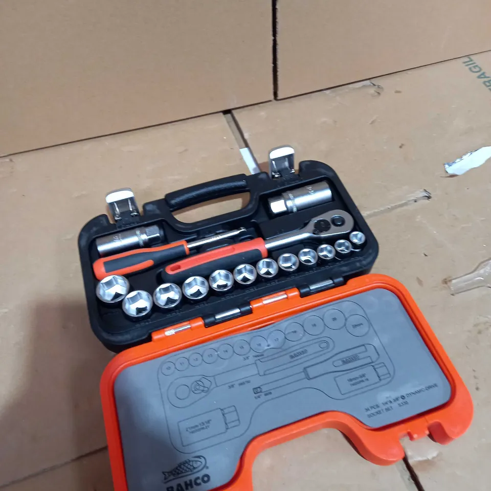 BAHCO S330AF 34 PIECE , 1/4 IN, 3/8 IN SOCKET SET