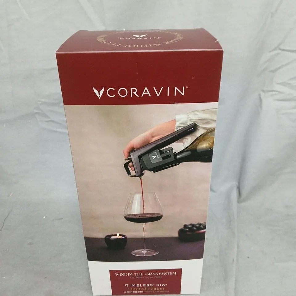 CORAVIN TIMELESS SIX+ WINE-BY-THE-GLASS SYSTEM – LIMITED EDITION HERMITAGE RED
