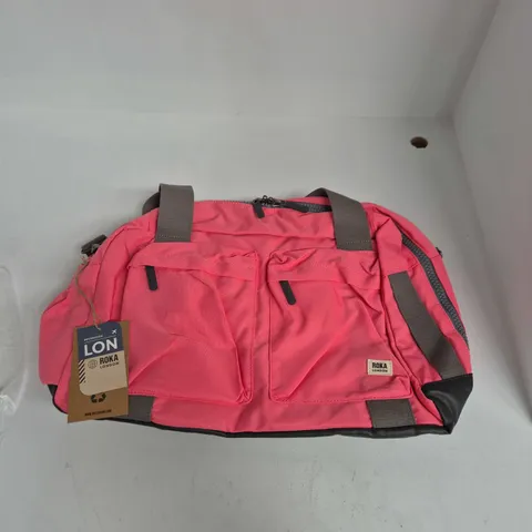 ROKA LONDON RECYCLED CANVAS BAG – MEDIUM, PINK LEMONADE