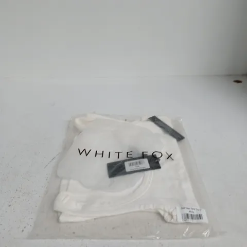 WHITE FOX CHILL VIBES TANK TOP – WHITE, SIZE S