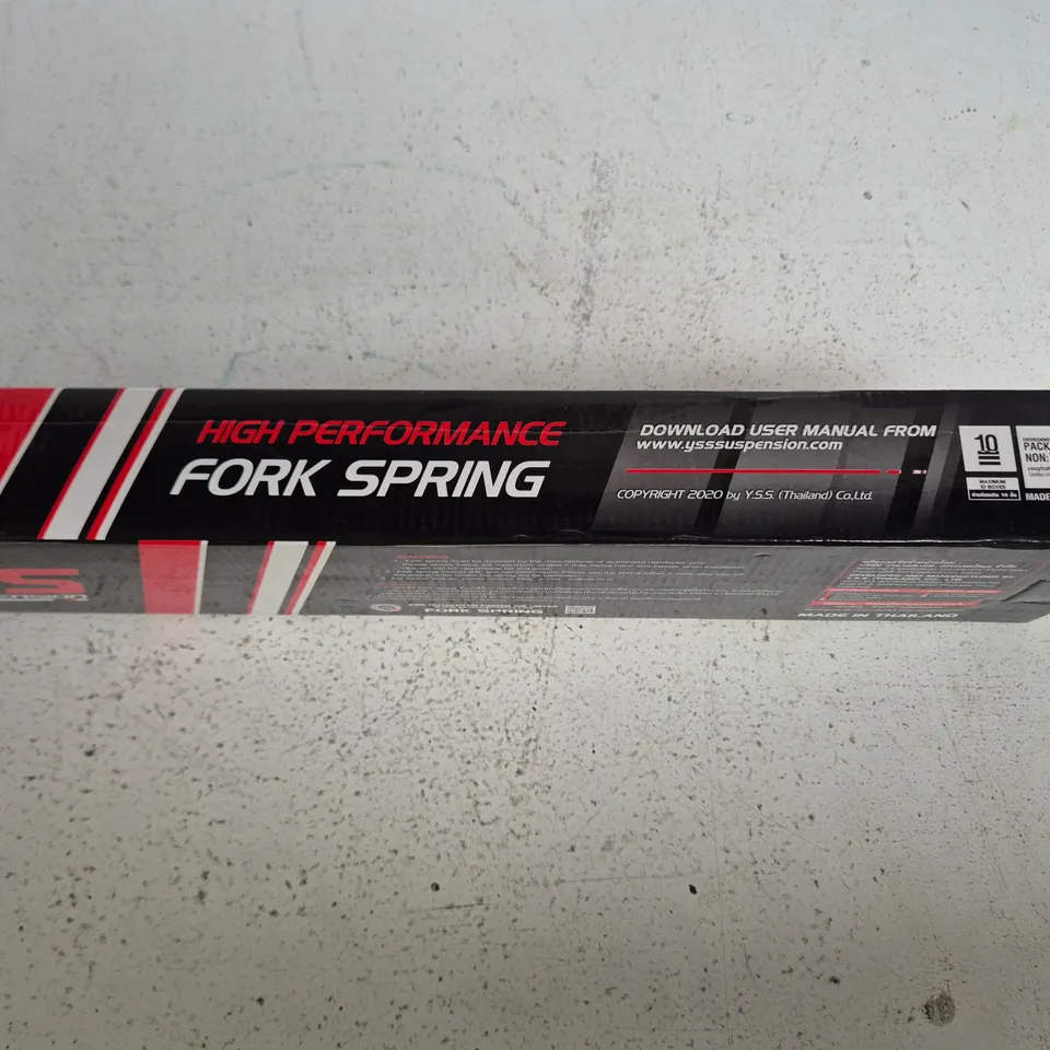 YSS HIGH PERFORMANCE FORK SPRING – BOXED (SUSPENSION COMPONENT)