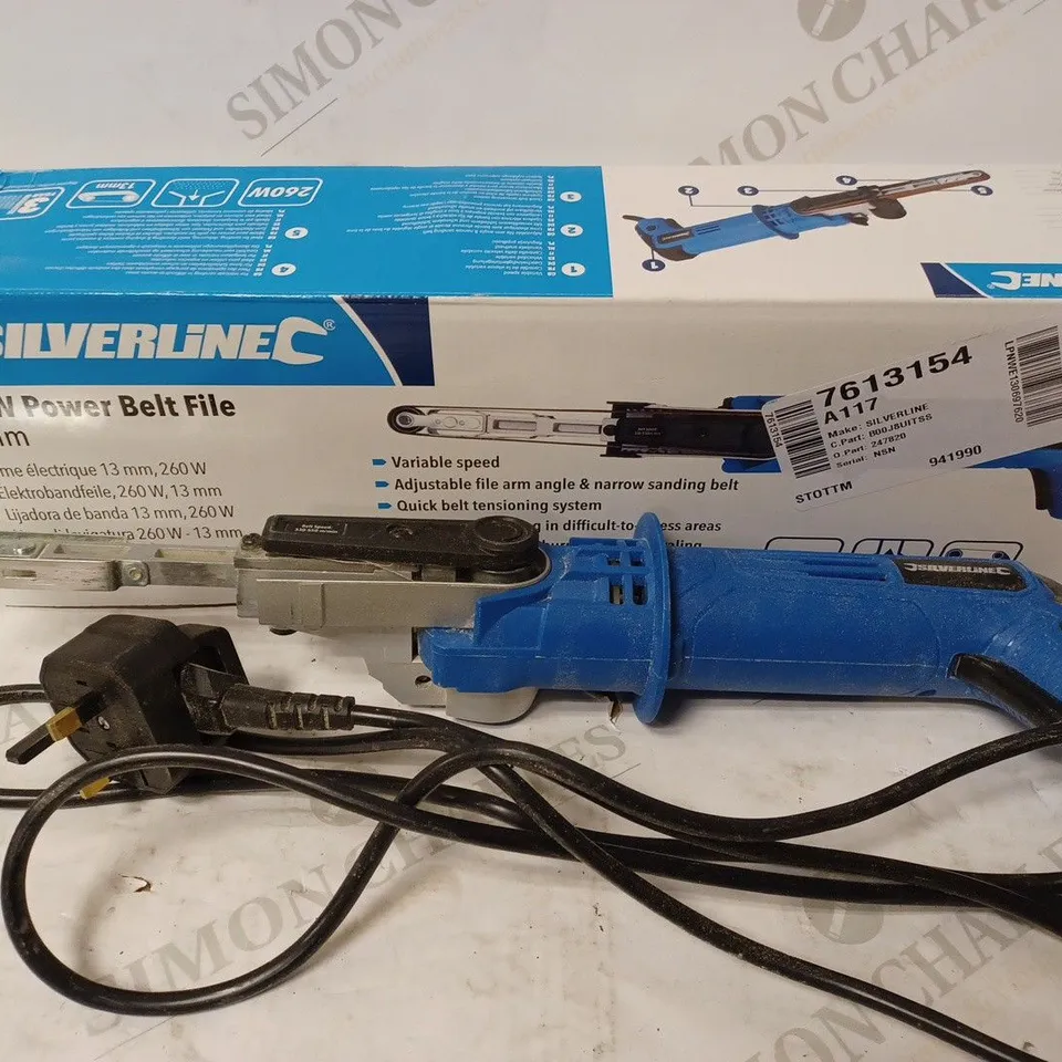SILVERLINE 260W POWER BELT FILE 13MM 