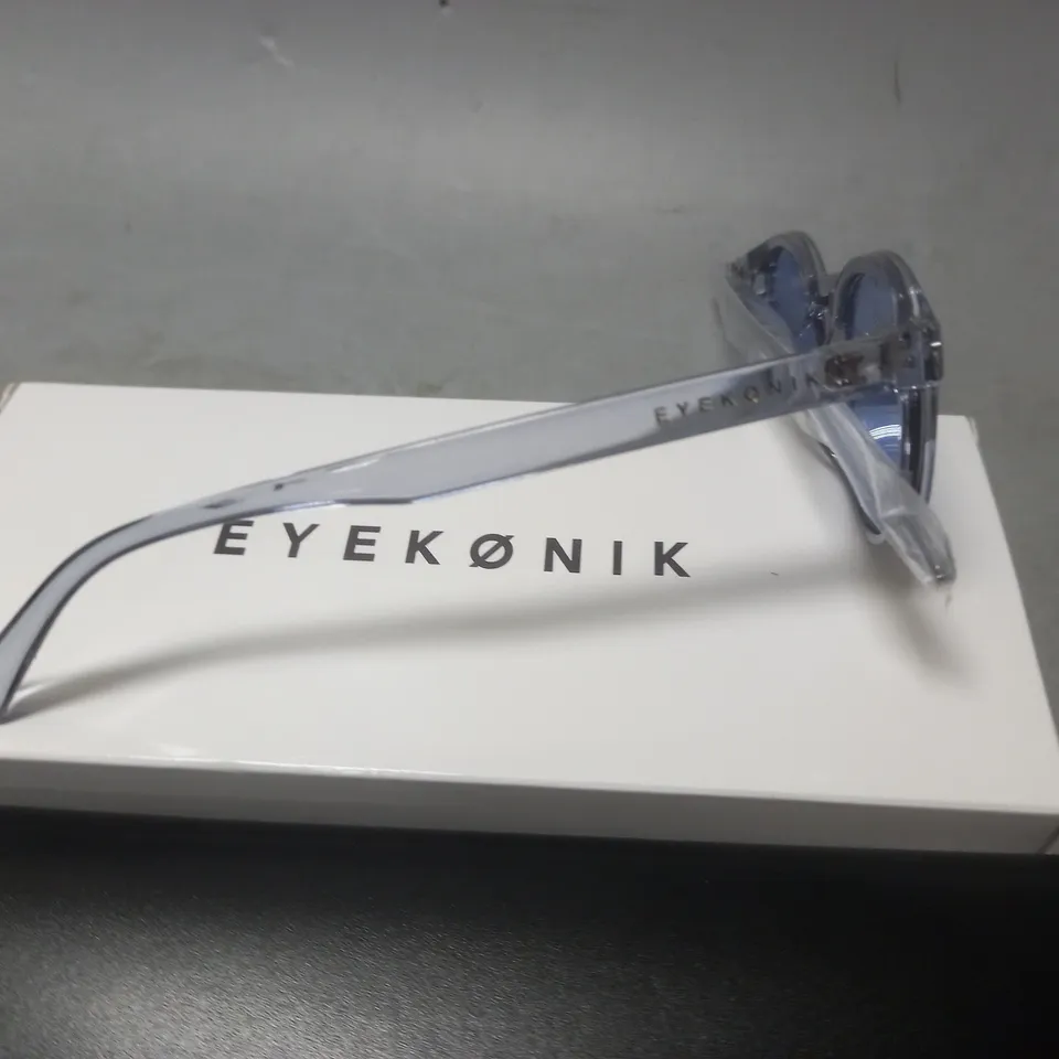 BOXED EYEKONIK CLEAR BLUE FRAMED GLASSES