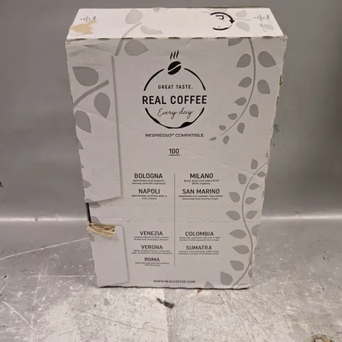 REAL COFFEE ASSORTED COFFEE CAPSULE BOX 