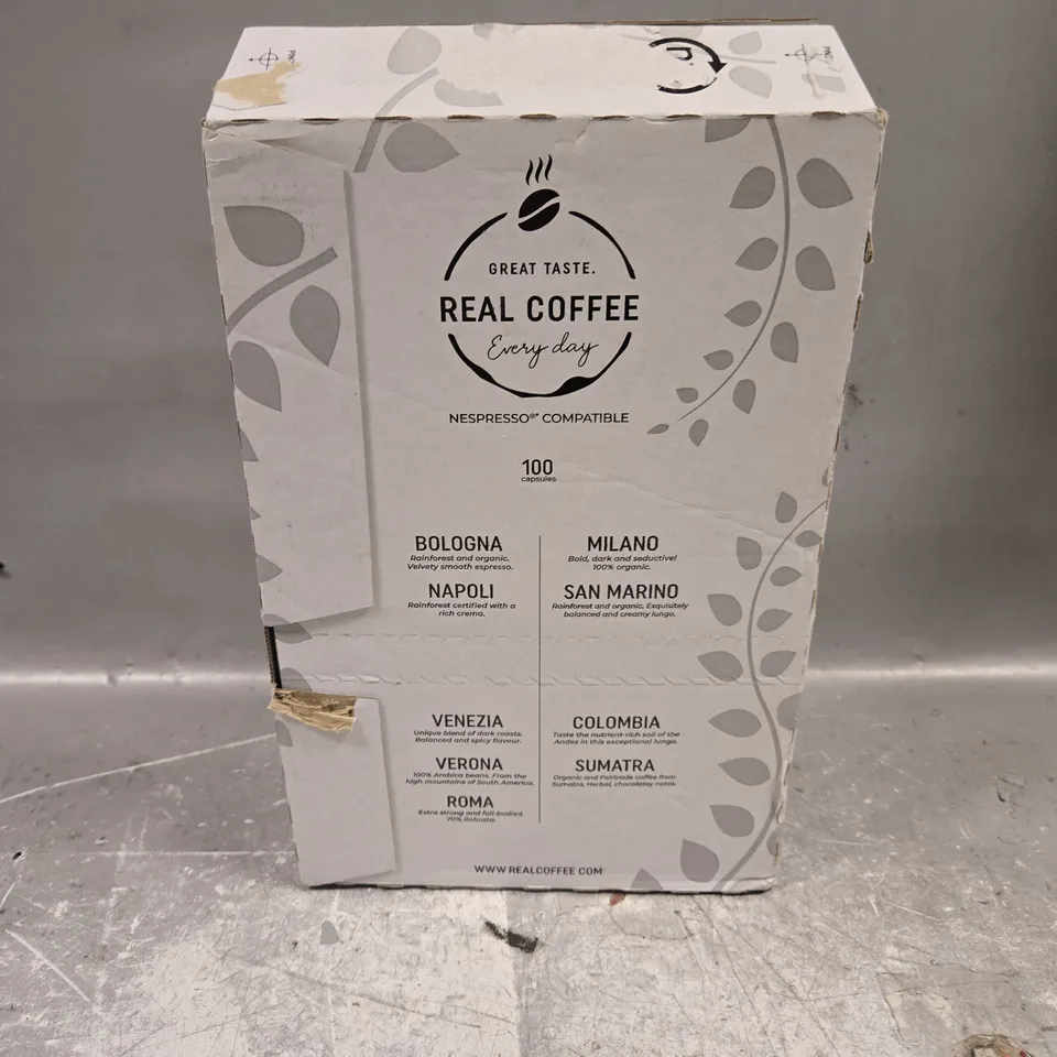 REAL COFFEE ASSORTED COFFEE CAPSULE BOX 