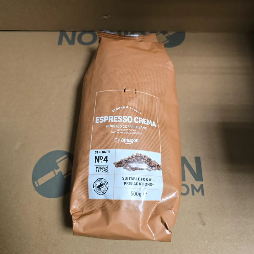 ESPRESSO CREMA ROASTED COFFEE BEANS – 500G (AMAZON) - BEST BEFORE 17/2/28