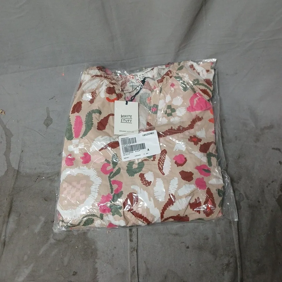 WHITE STUFF ELLE TIER DRESS MULTI SIZE 18. BAGGED