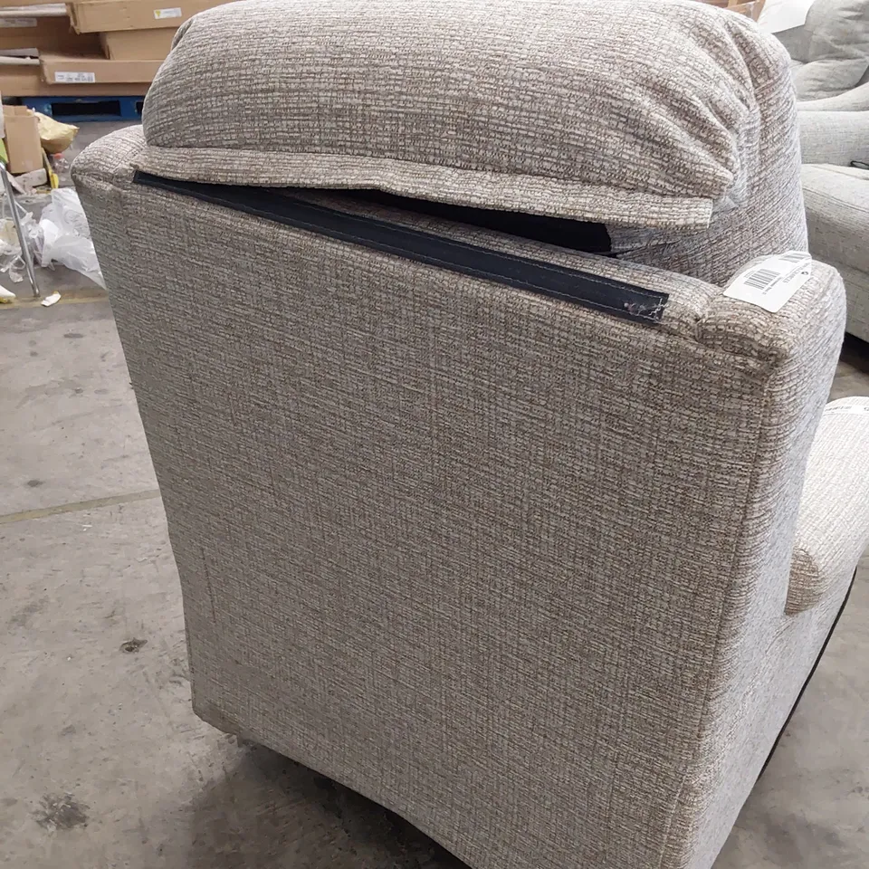 QUALITY BRITISH DESIGNER G PLAN NEWMARKET POWER RECLINING EASY CHAIR LOOM SHALE 
