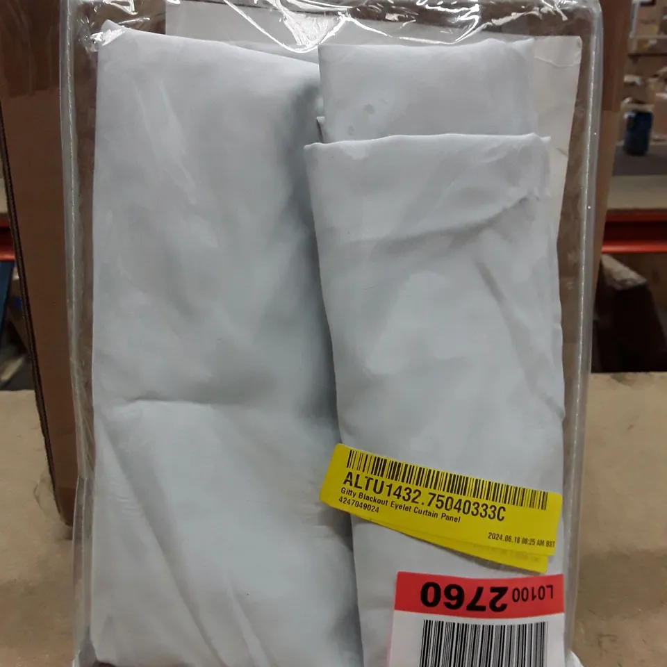 GITTY BLACKOUT EYELET CURTAIN PANEL 