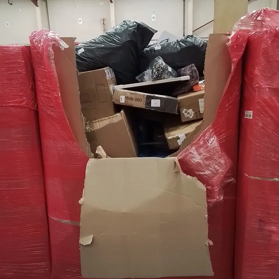 PALLET OF ASSORTED HOUSEHOLD GOODS AND PRODUCTS TO INCLUDE; COOKER HOODS, FACIAL CLEANSING BRUSH, KIDS SCOOTER ETC