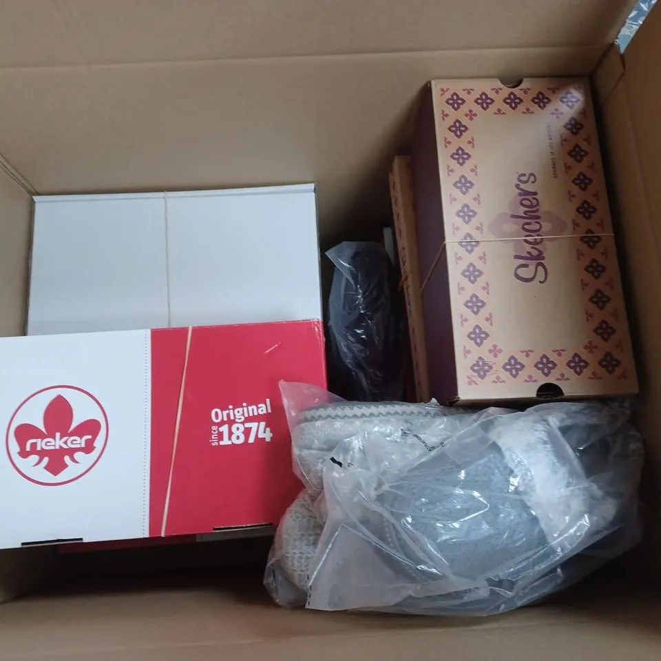 APPROXIMATELY 15 PAIRS OF LADIES SHOES AND SLIPPERS. VARIOUS COLOURS, STYLES AND SIZES