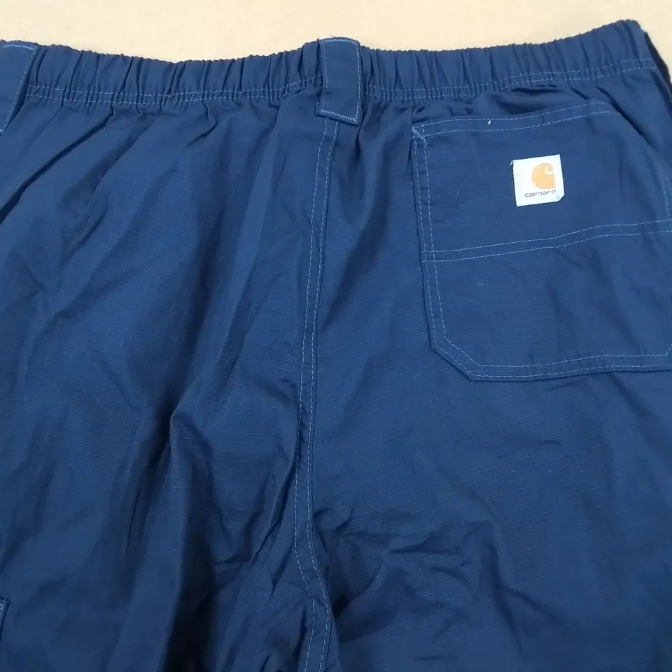 CARHARTT BLUE CARGO TROUSERS - L REF