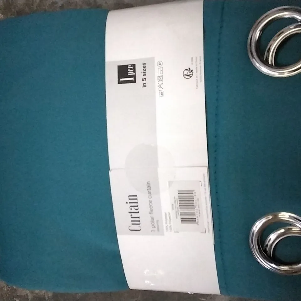 BUCKING BLACKOUT THERMAL SINGLE CURTAIN COLOUR: TEAL SIZE: 140 X 280CM