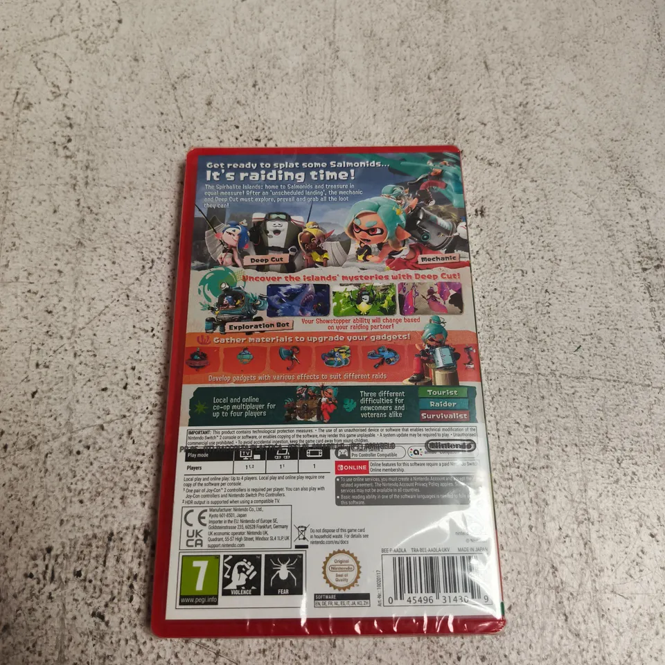 NINTENDO SWITCH GAME – SPLATOON RAIDERS (SEALED)