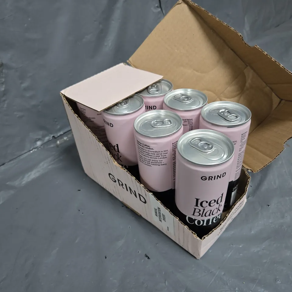8 GRIND ICED BLACK COFFEES 250ML 