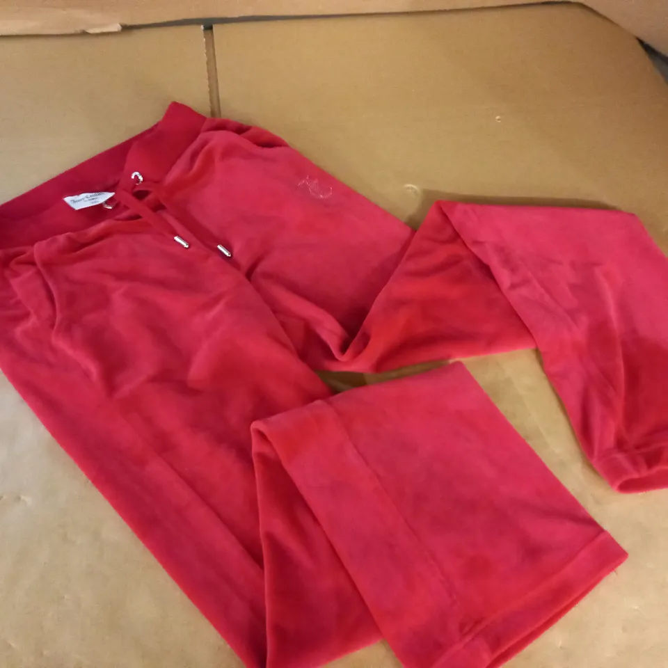 JUICY COUTURE RED JOGGERS - XXS