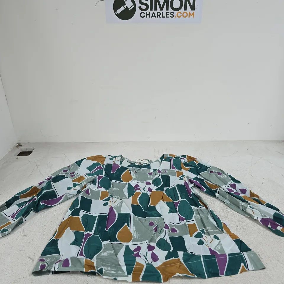 SEASALT CORNWALL GREEN/MULTI TOP SIZE 10