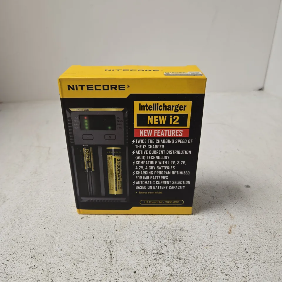 NITECORE INTELLICHARGER I2 BATTERY CHARGER – BOXED