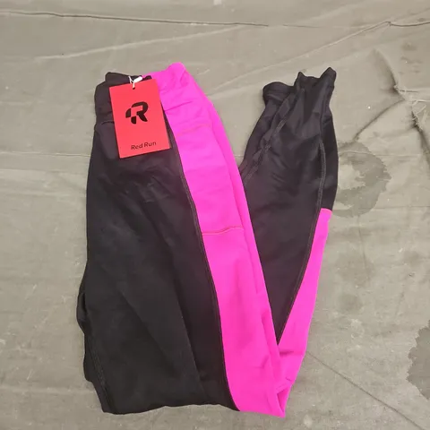 RED RUN SCULPTED LEGGING REGULAR IN BLACK/PINK SIZE XXS