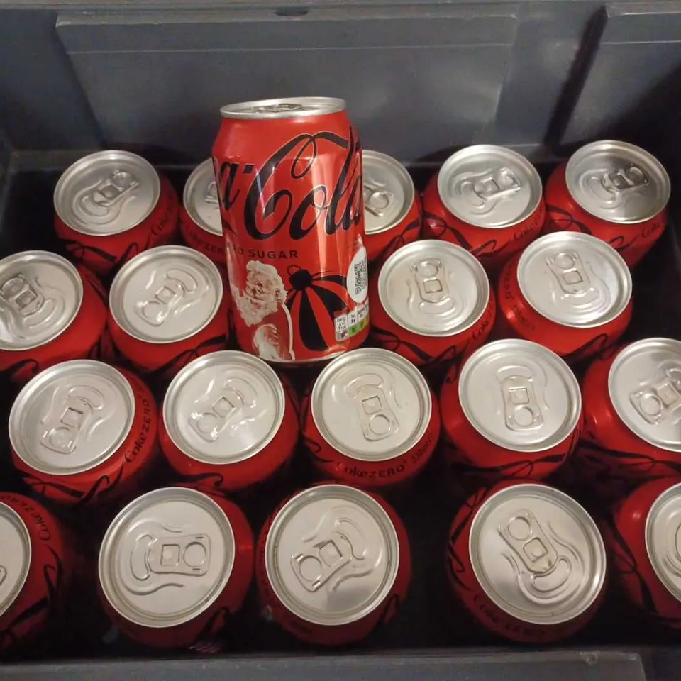 LOT OF 20 330ML CANS OF COKE ZERO SUGAR