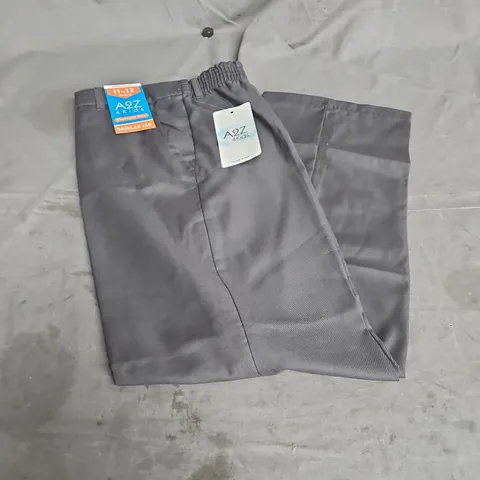 A2Z KIDS REGULAR LEG ELASTICATED WAIST PANT IN GREY SIZE 11-12YRS