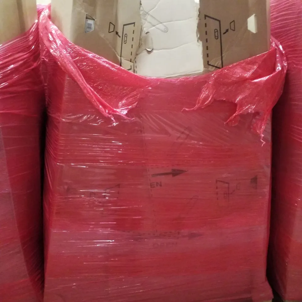 PALLET CONTAINING ASSORTED PRODUCTS INCLUDING KICK SCOOTER, AIR COOLER, BED RAIL, WEED PULLER & AREA RUG