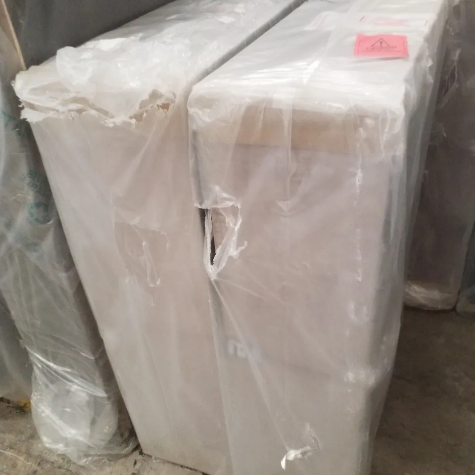 BAGGED BEDMASTER 4FT6 DOUBLE UNIVERSAL DIVAN BASE - 2 DRAWER - CHATEAU GREY (2 BOXES)