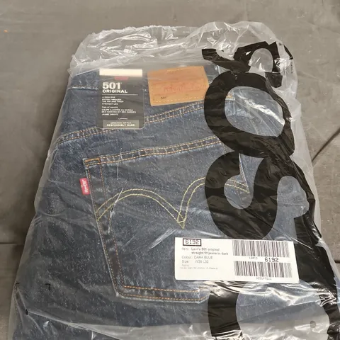 LEVI'S 501 ORIGINAL STRAIGHT FIT JEANS β DARK BLUE, SIZE W30 L32