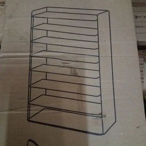 BOXED LIVING AND HOME SHOE CABINET - WARM WHITE 82×26×120CM