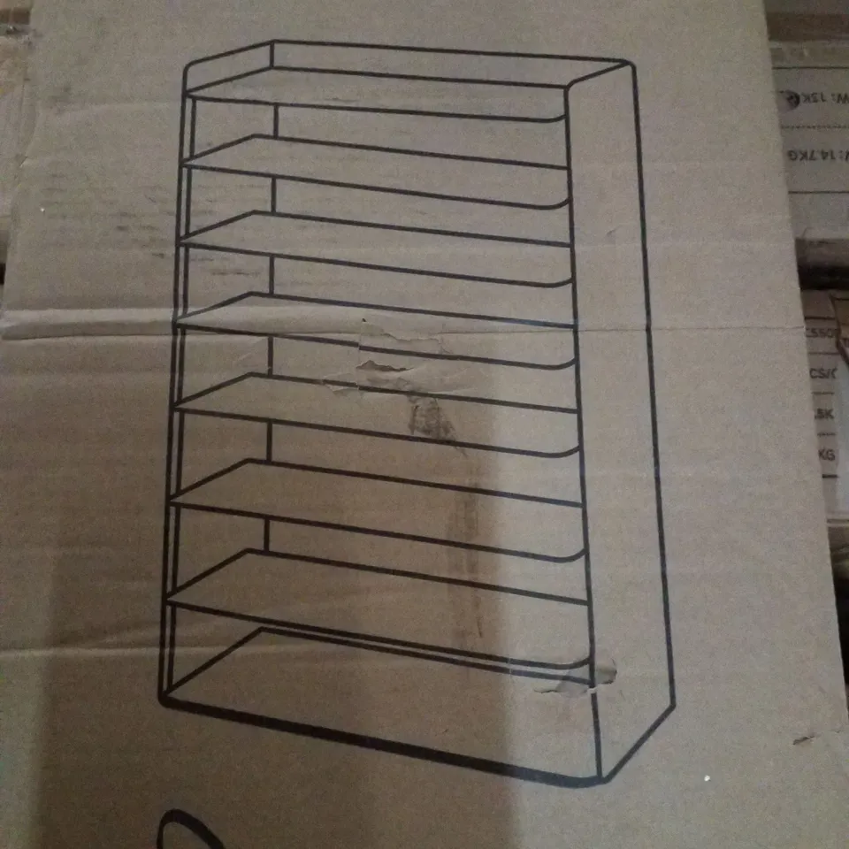 BOXED LIVING AND HOME SHOE CABINET - WARM WHITE 82×26×120CM