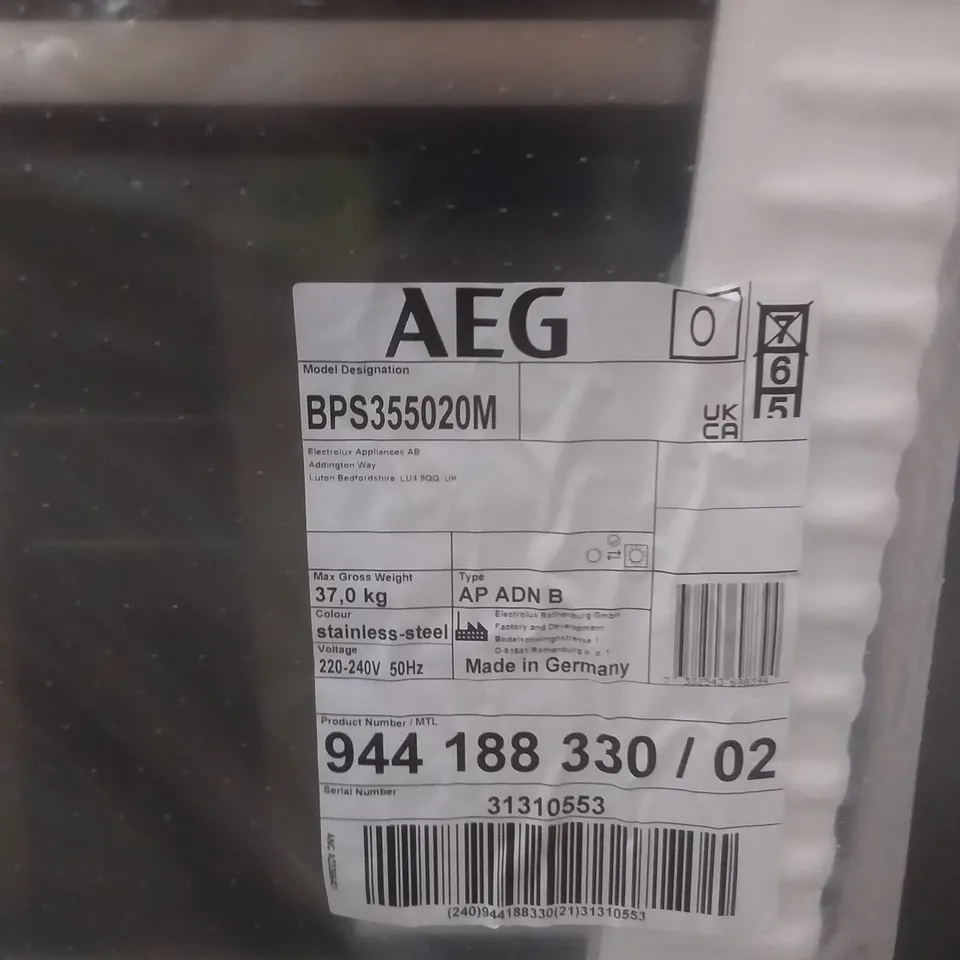 AEG BPS355020M DISHWASHER RRP £592.00