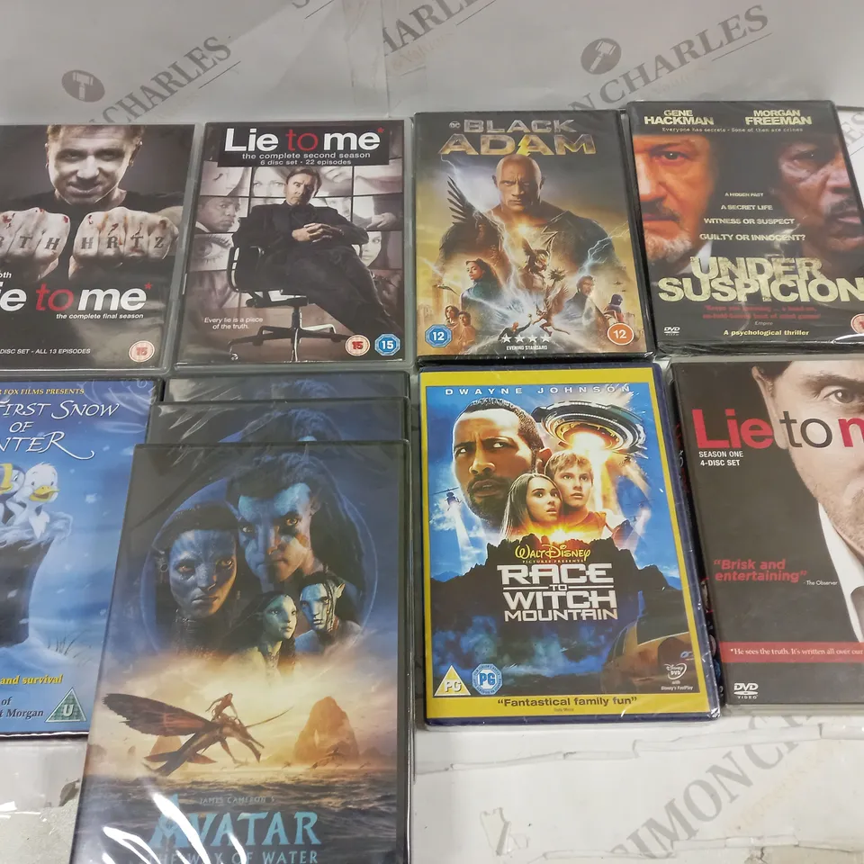 LOT OF 20 ASSORTED DVDS AND BOX SETS TO INCLUDE AVATAR WAY OF THE WATER, PEAKY BLINDERS SEASONS1-4 AND LIE TO ME