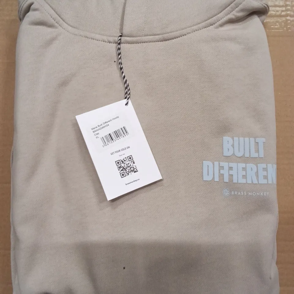 BOX OF BRAND NEW BRASS MONKEY HOODIES - CLAY SIZE XL APPROXIMATELY 11