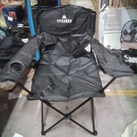 BAGGED VOYAGER CAMPING CHAIR BLACK 