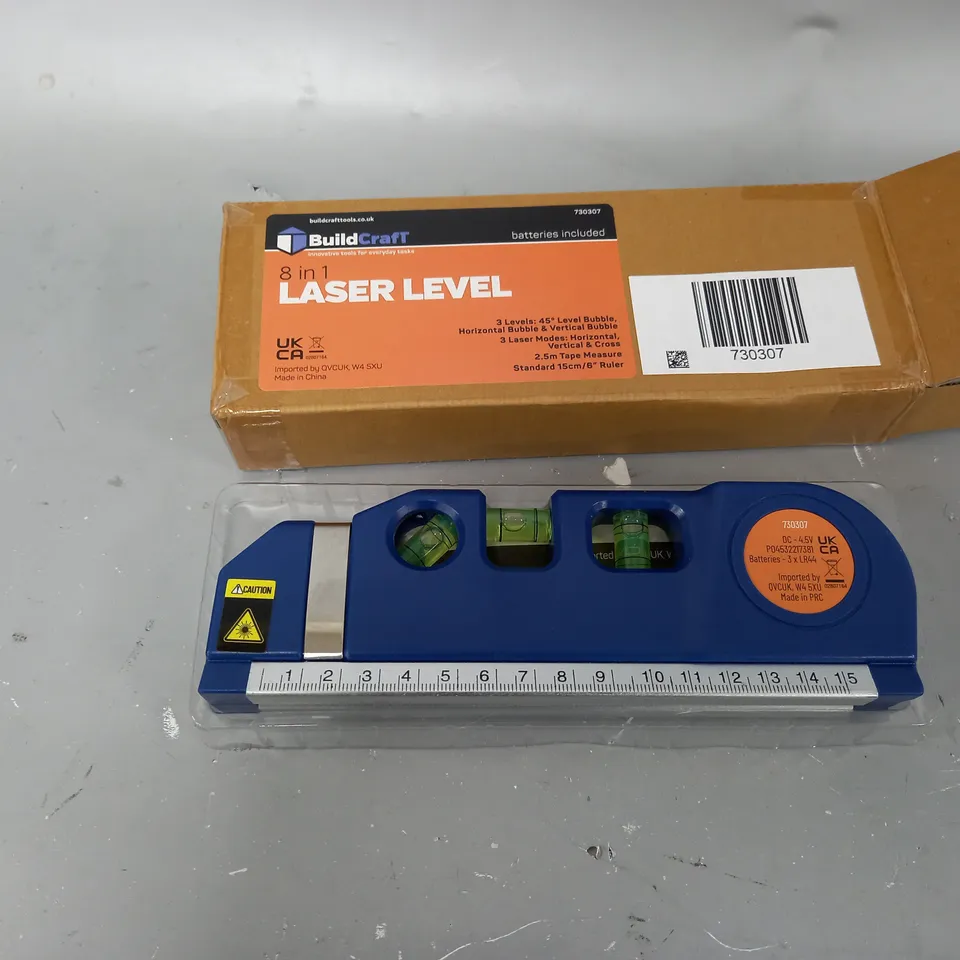 BUILDCRAFT 8 IN 1 LASER LEVEL 